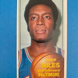 Topps Basketball Card with Blue Jersey and Gold Text